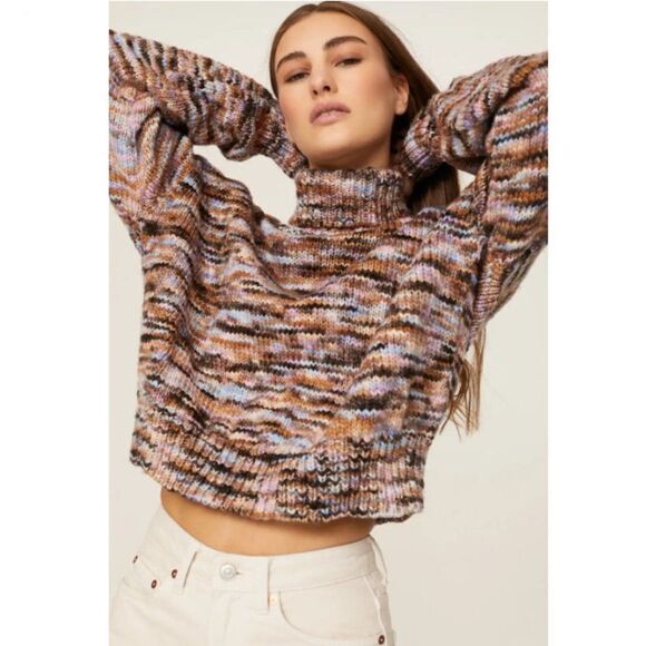 A.L.C Harper Marled Turtleneck Pullover Sweater - Picture 1 of 11